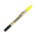 Dri Mark Double Exposure Highlighter & Ballpoint Pen Combo w/ Gold Body